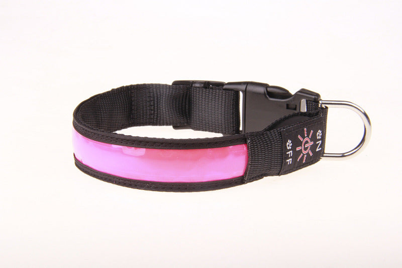 Collier lumineux chien - SeeFromFar™ - Rose
