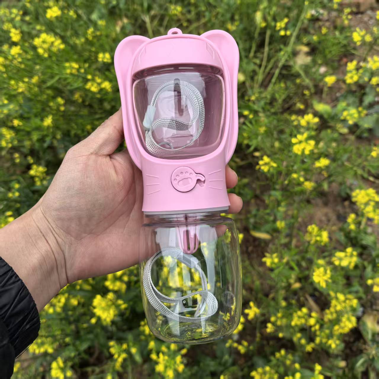 Gourde pour chien - Snack'N'Drink™ rose