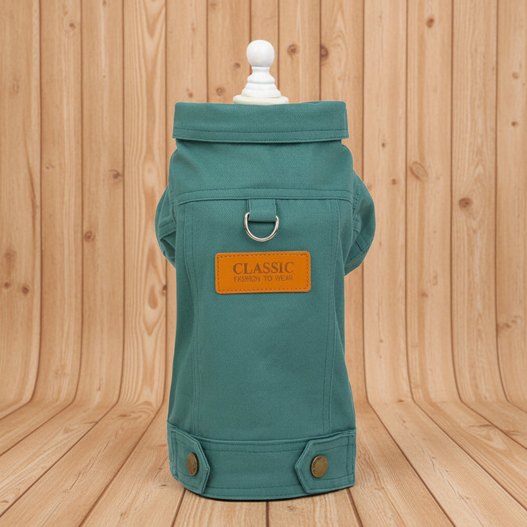 Manteau chien - JeansDoggyStyle™ Vert