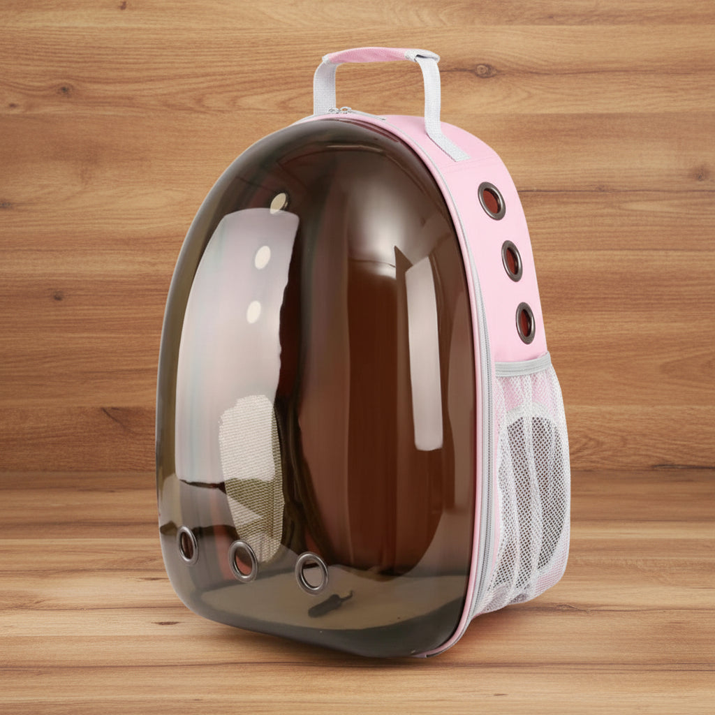 Sac à dos Chien - PerferctClear™ Rose et Brun