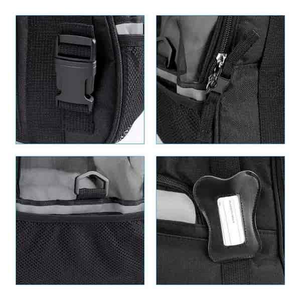 Sac de Transport pour Chien - DogCarrierBag™ - Noir - Ma Promenade avec Toutou
