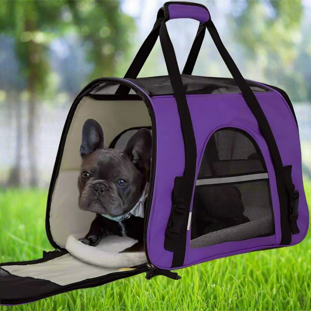 Sac de Transport pour Chien - DogCarrierBagâą - Violet - Ma Promenade avec Toutou