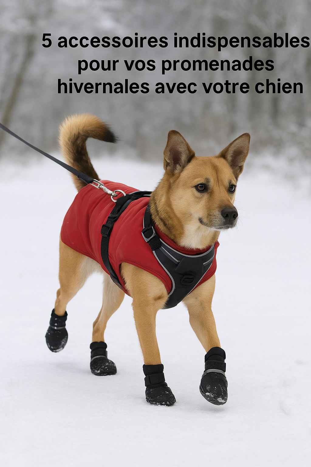 5 accessoires indispensables pour vos promenades hivernales avec votre chien