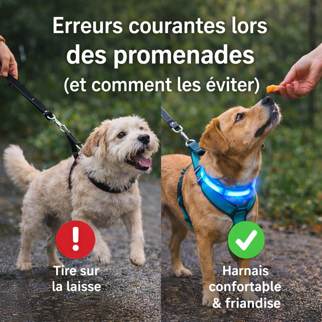 Les erreurs courantes lors des promenades avec son chien (et comment les éviter)