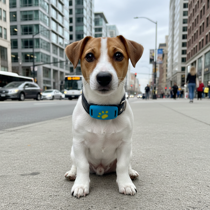 Collier GPS pour chien - GoFoundDog™ a la ville