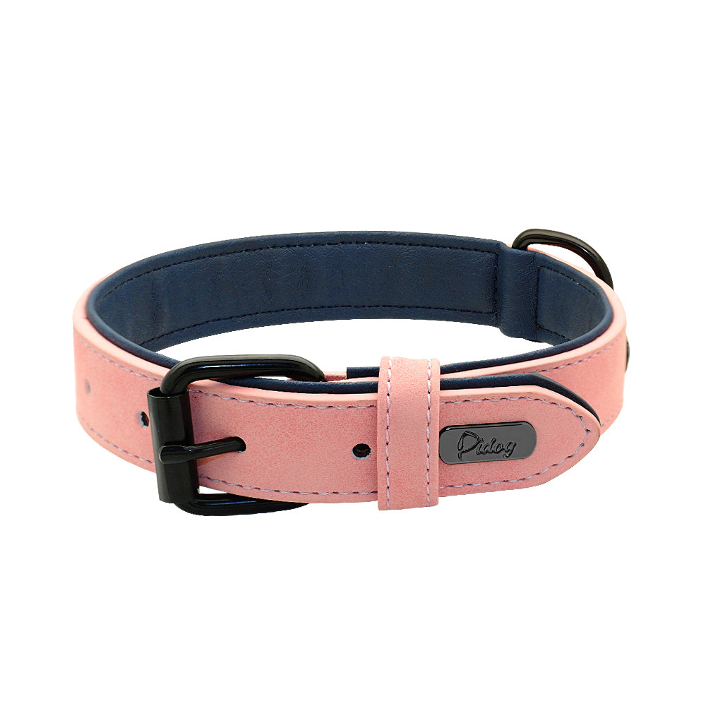 Collier chien - SimpleCuir™ rose