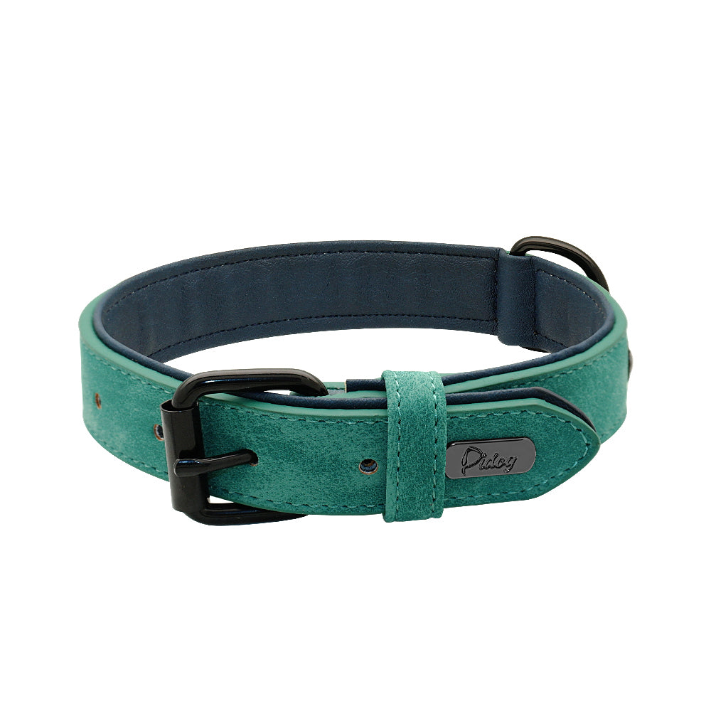 Collier chien - SimpleCuir™ vert