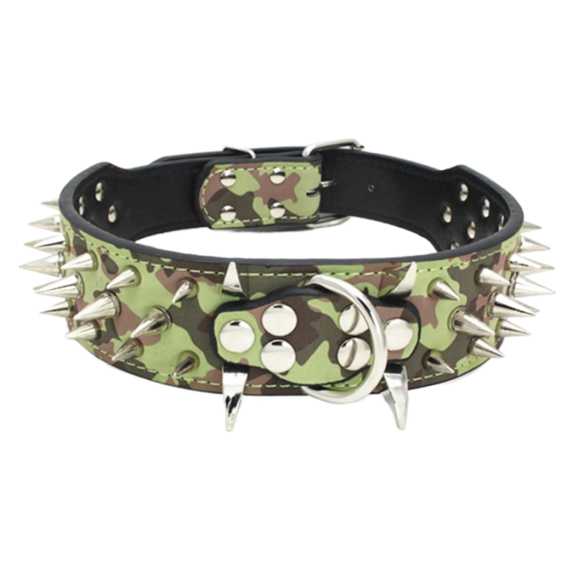 Collier chien - Spiky™ camouflage