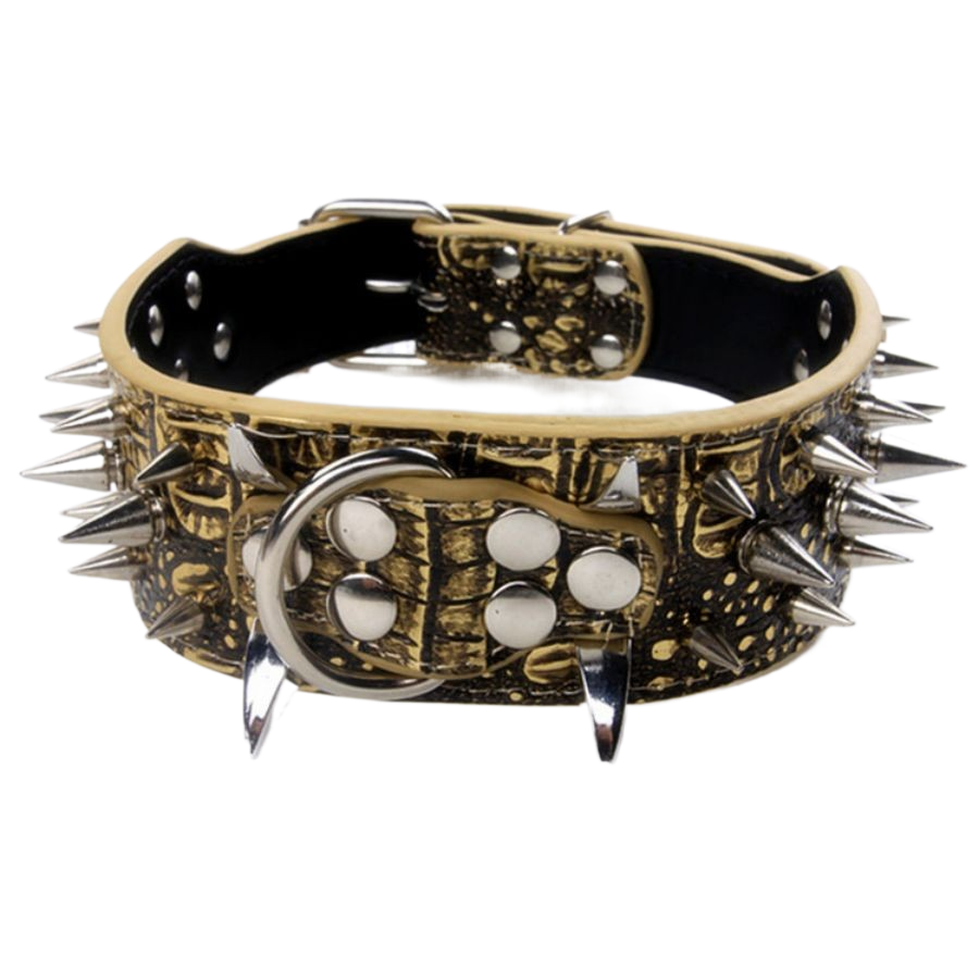 Collier chien - Spiky™ imprimé crocodile