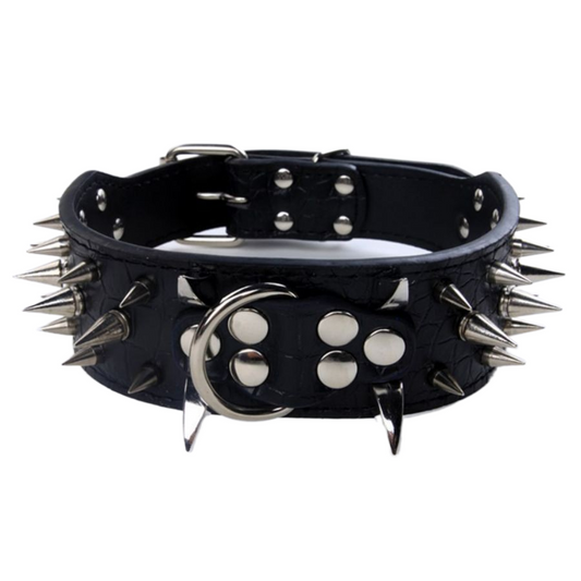 Collier chien - Spiky™ noir