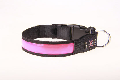 Collier lumineux chien - SeeFromFar™ - Rose
