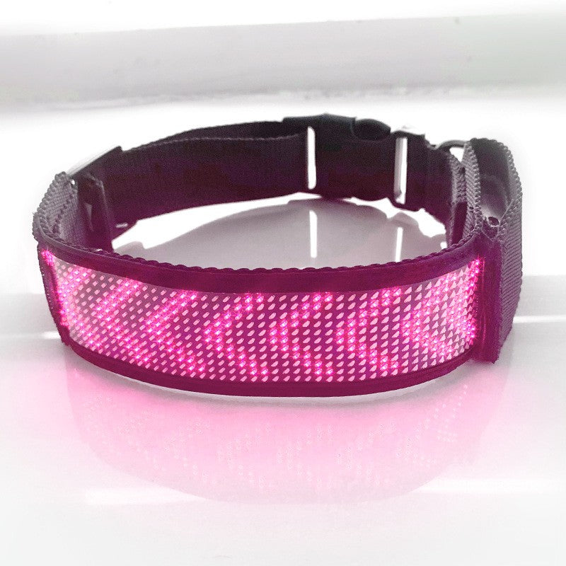 Collier lumineux chien - StunningLumos™ rose