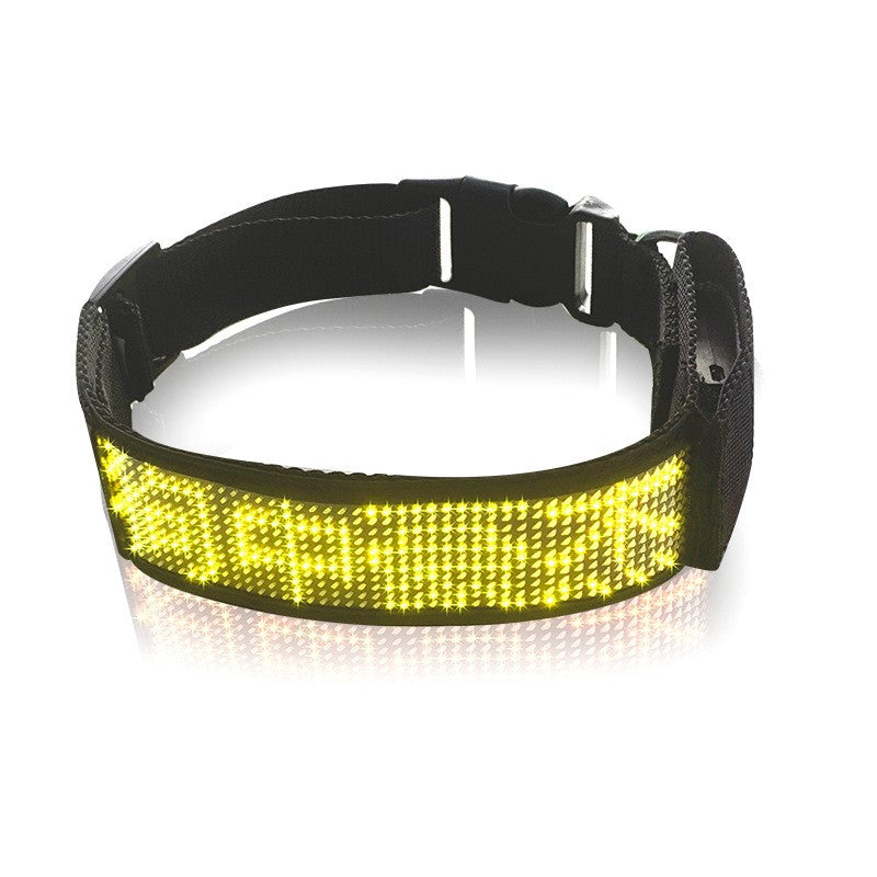 Collier lumineux chien - StunningLumos™ jaune