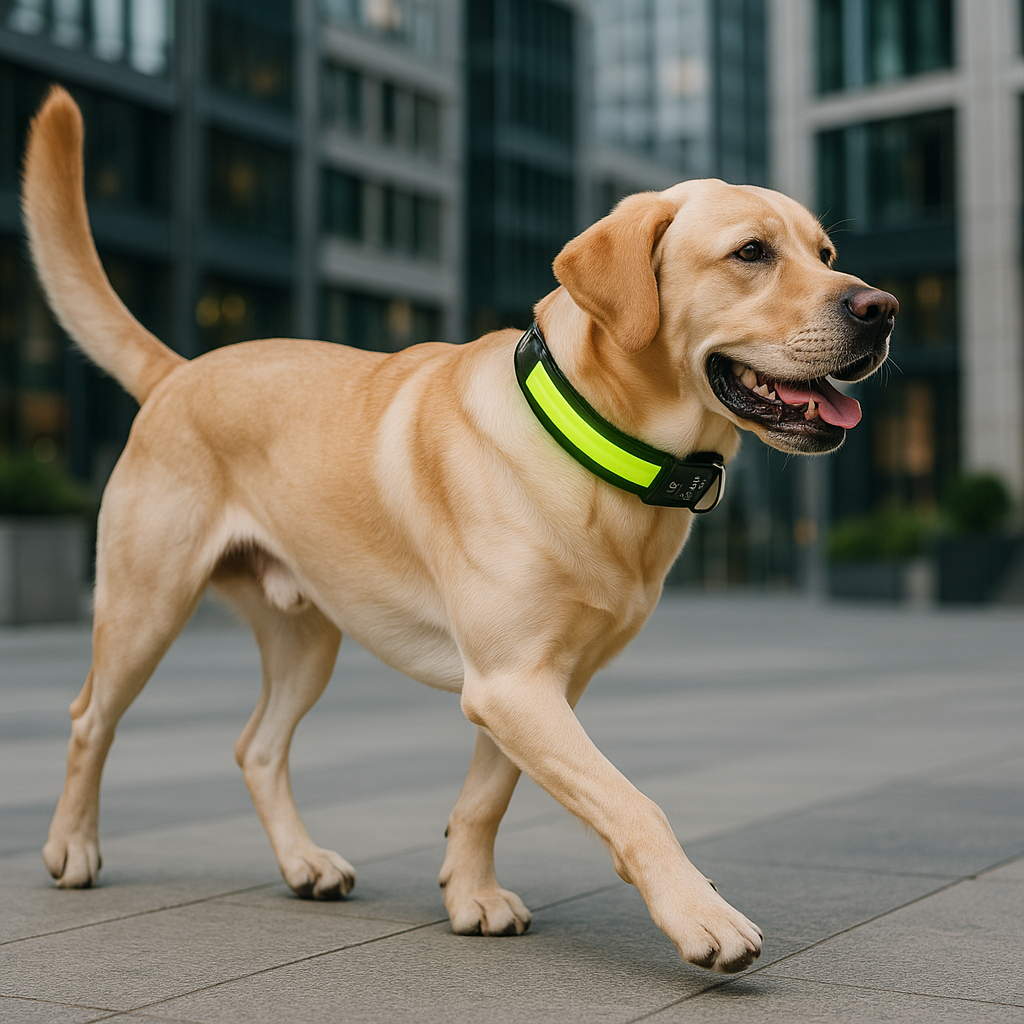 Collier lumineux chien - SeeFromFar™ - Vert