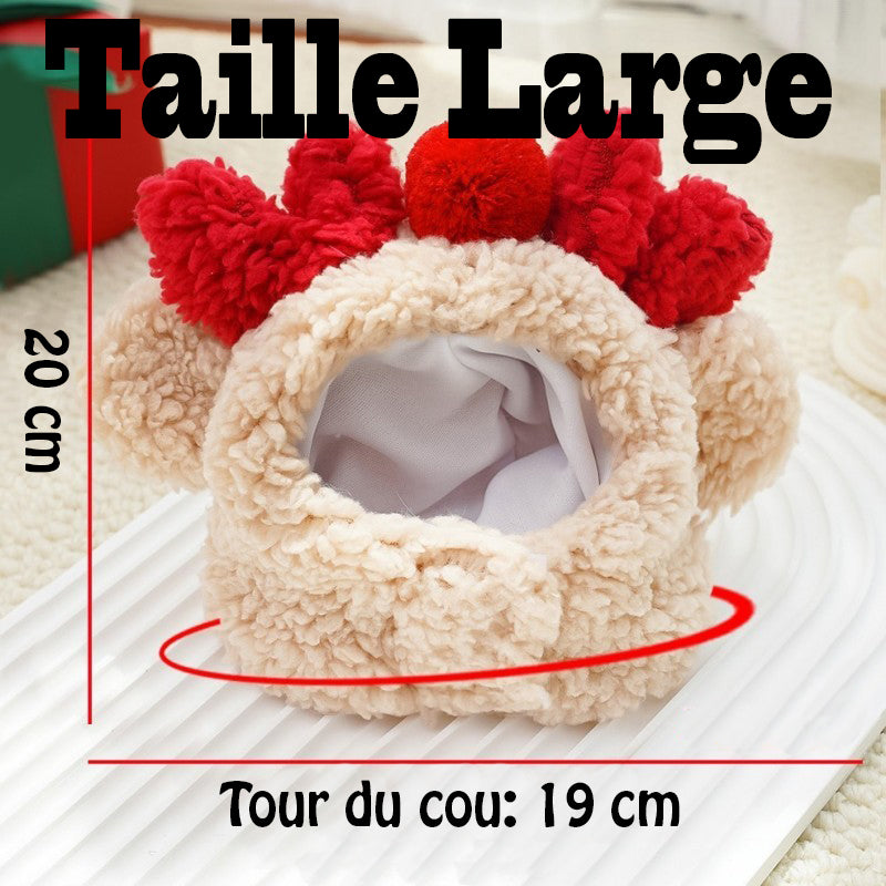 Déguisement chien - NoëlDog™ taille de bonnet large