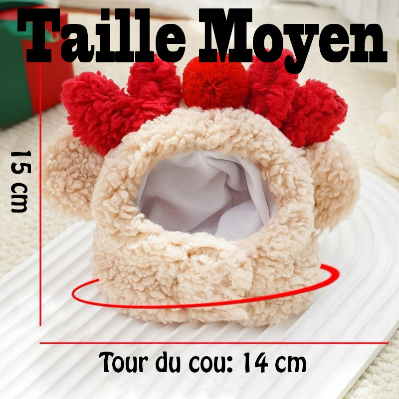 Déguisement chien - NoëlDog™ talle de bonnet moyen