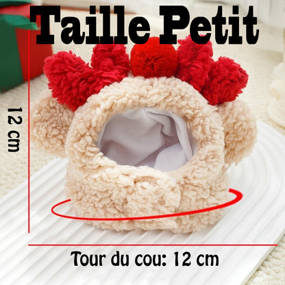 Déguisement chien - NoëlDog™ taille des bonnets petit