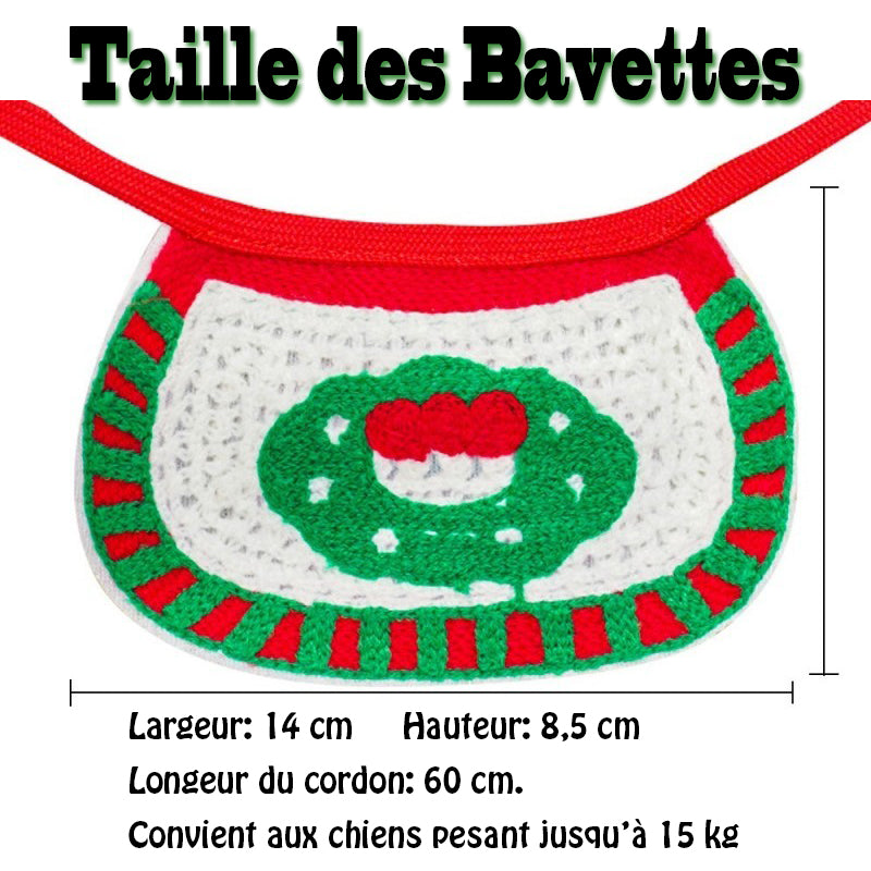 Déguisement chien - NoëlDog™ taille des bavettes