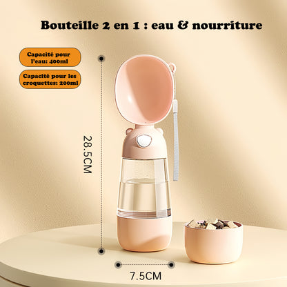 Gourde pour chien - Eat'N'Drink™ abricot 2 en 1