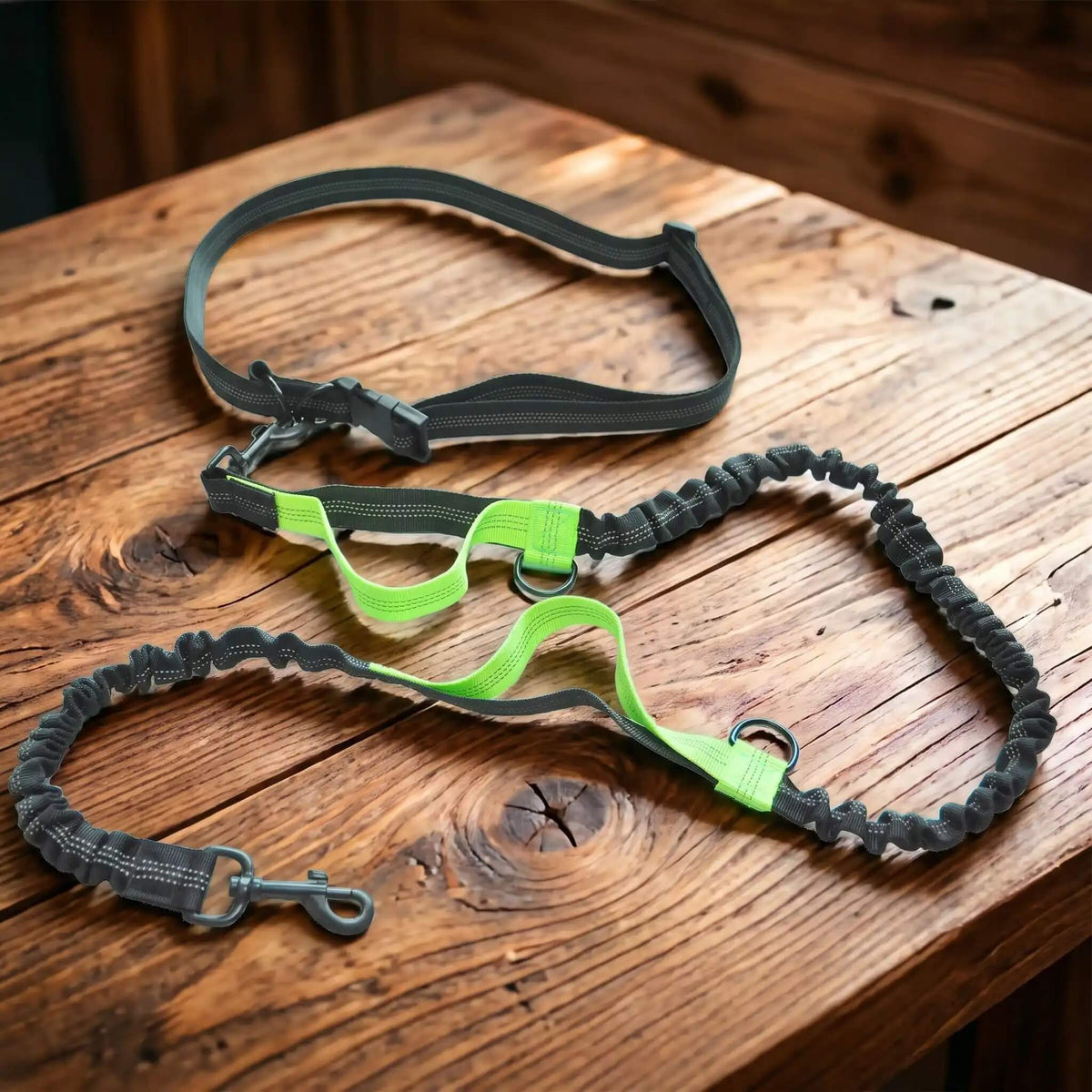 laisse pour chien a la taille - La Bella™ vert