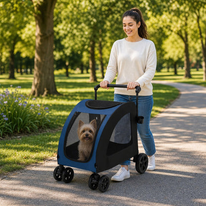 Poussette pour Chien - StrollyPet™ - Bleu