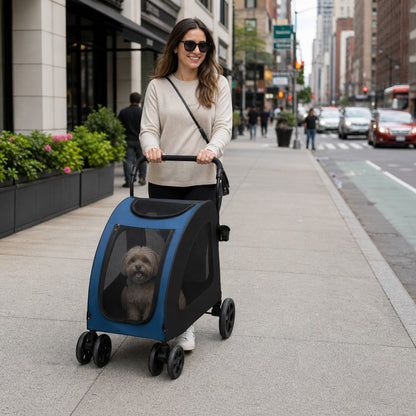 Poussette pour Chien - StrollyPet™ - Bleu