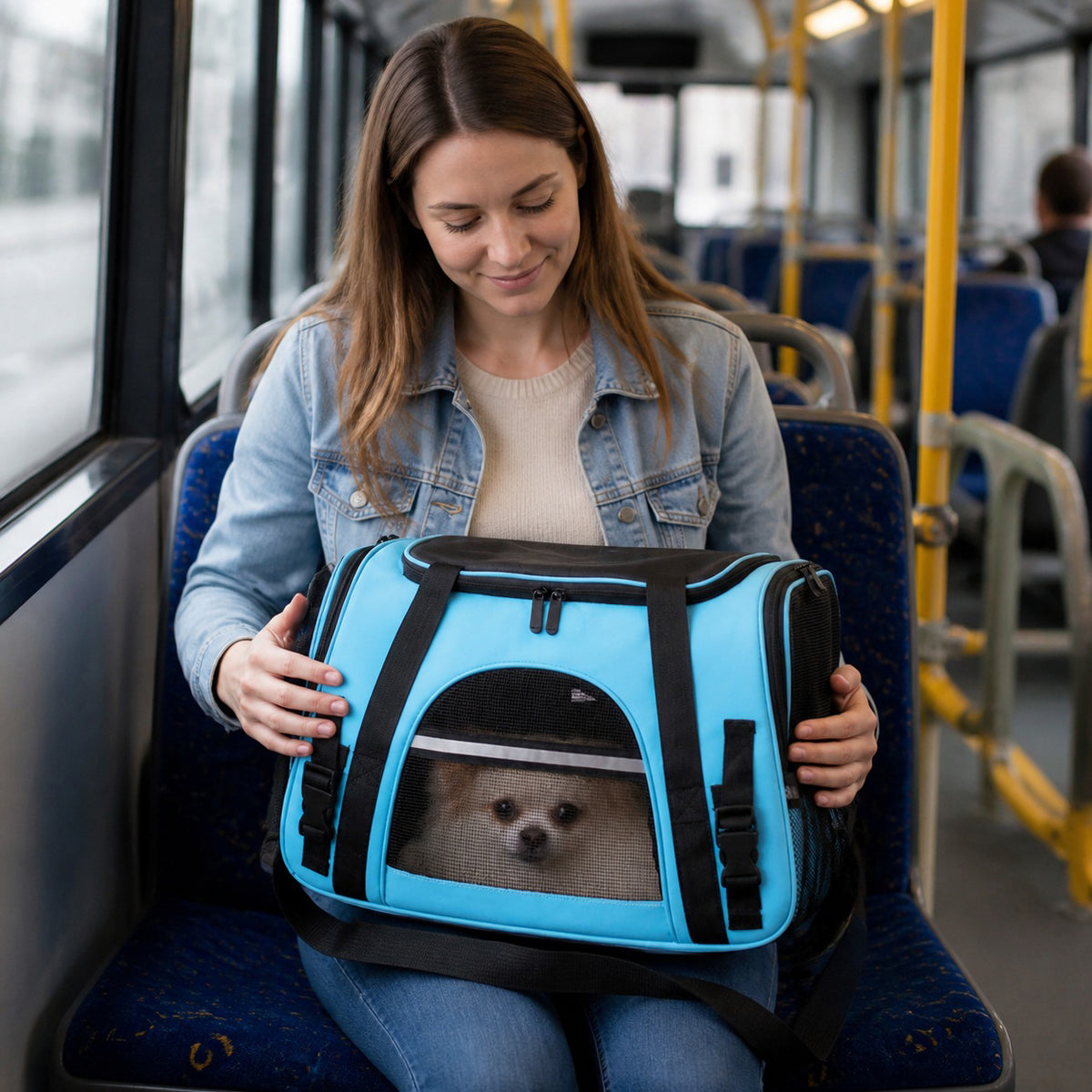 Sac de Transport pour Chien - DogCarrierBag™ - Bleu