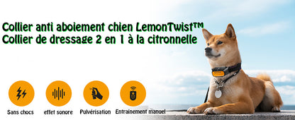 caratéristique du Collier anti aboiement chien - LemonTwist™