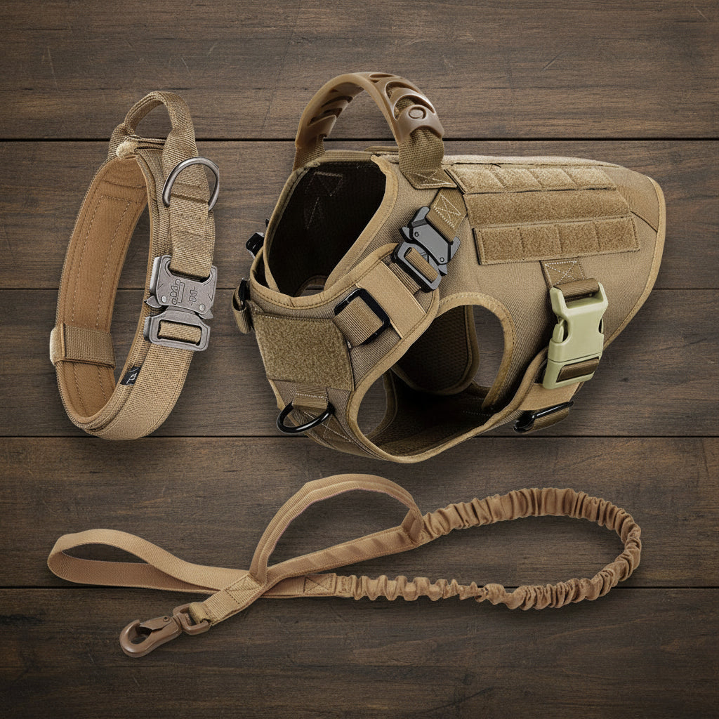 Harnais chien - StrongDog™ avec collier et laisse