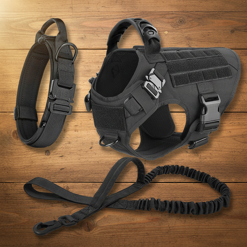 Harnais chien - StrongDog™ avec collier et laisse