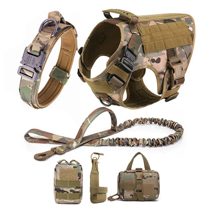 harnais chien strongDog camouflage avec équipement complet