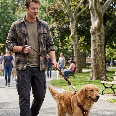 Laisse chien - CuirTotal™