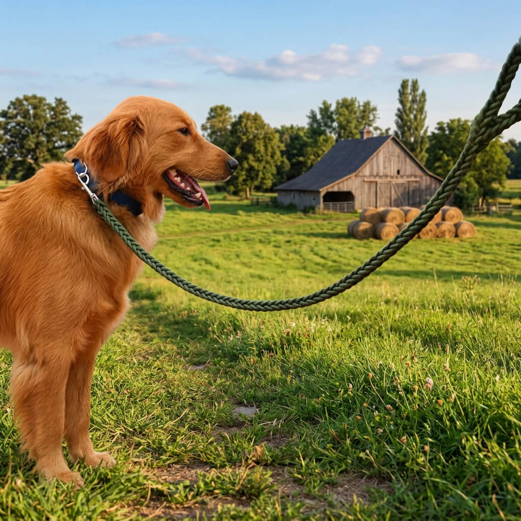 Laisse pour Chien - TorsadeSuprême™ a la ferme