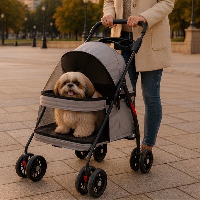 Poussette pour Chien - ConfortDog™ - Ma Promenade avec Toutou