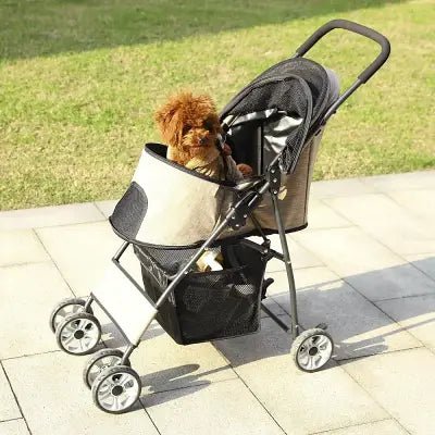 Poussette pour Chien - PetStroller™ - Beige - Ma Promenade avec Toutou