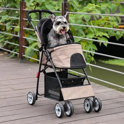 Poussette pour Chien - PetStroller™ - Beige - Ma Promenade avec Toutou