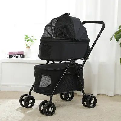 Poussette pour Chien - PetStroller™ - Noir - Ma Promenade avec Toutou