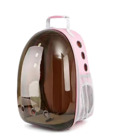 Sac à dos Chien - PerferctClear™ Rose et Brun