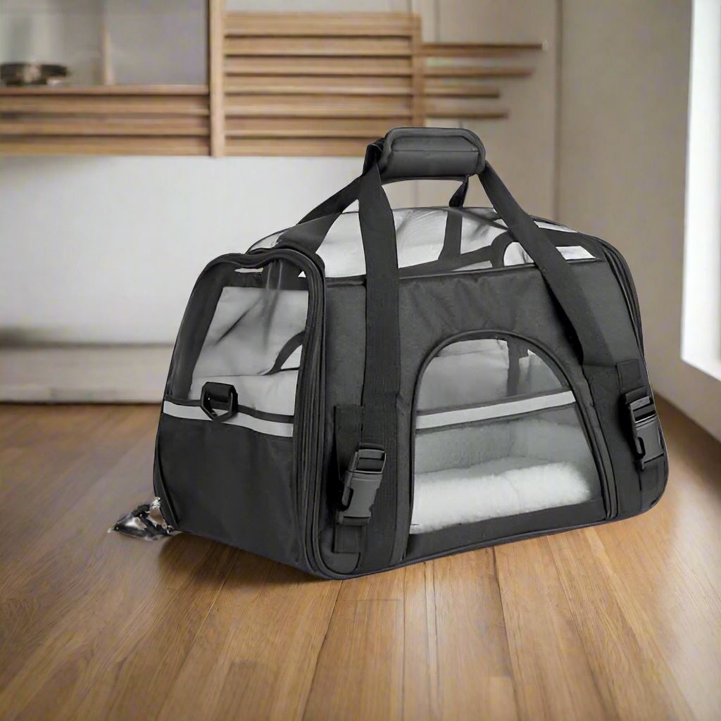 Sac de Transport pour Chien - DogCarrierBag™ - Noir - Ma Promenade avec Toutou