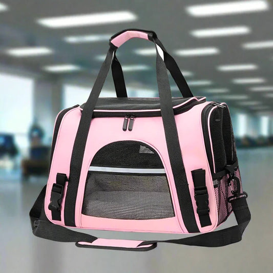 Sac de Transport pour Chien - DogCarrierBag™ - Rose - Ma Promenade avec Toutou