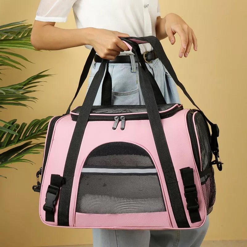 Sac de Transport pour Chien - DogCarrierBag™ - Rose - Ma Promenade avec Toutou