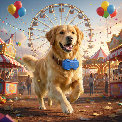 Traceur gps Chien - BlueFoundDog™ à la fête forraine